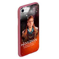 Чехол iPhone 7/8 матовый Horizon Fire Aloy, цвет: 3D-малиновый — фото 2