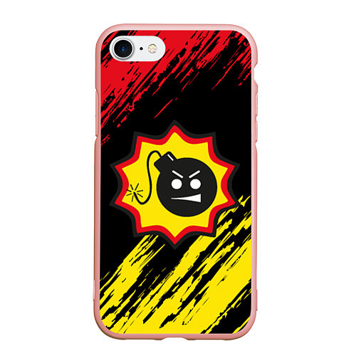 Чехол iPhone 7/8 матовый Serious Sam Big Logo / 3D-Светло-розовый – фото 1