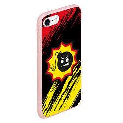 Чехол iPhone 7/8 матовый Serious Sam Big Logo, цвет: 3D-светло-розовый — фото 2