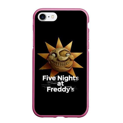 Чехол iPhone 7/8 матовый Five Nights at Freddys: Security Breach Воспитател / 3D-Малиновый – фото 1