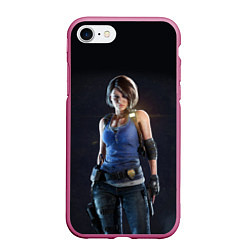 Чехол iPhone 7/8 матовый Resident Evil 3: Nemesis, цвет: 3D-малиновый