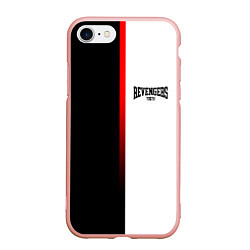 Чехол iPhone 7/8 матовый TOKYO REVENGERS RED LINE, цвет: 3D-светло-розовый