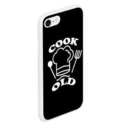 Чехол iPhone 7/8 матовый Cook old Старый повар Куколд, цвет: 3D-белый — фото 2