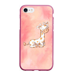 Чехол iPhone 7/8 матовый Маленький жираф