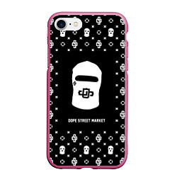 Чехол iPhone 7/8 матовый Узор Black Dope Ski Mask Dope Street Market