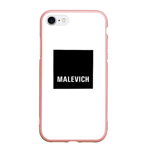 Чехол iPhone 7/8 матовый MALEVICH / 3D-Светло-розовый – фото 1