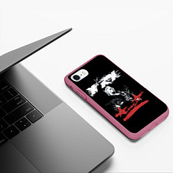 Чехол iPhone 7/8 матовый Алиса Русский Рок, цвет: 3D-малиновый — фото 2