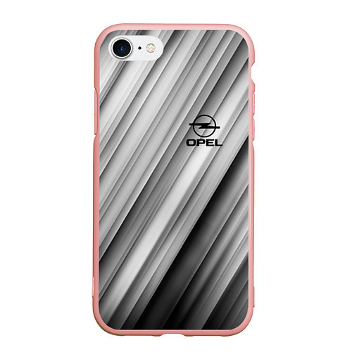 Чехол iPhone 7/8 матовый OPEL опель / 3D-Светло-розовый – фото 1