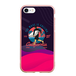 Чехол iPhone 7/8 матовый Серфинг и лето