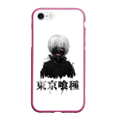 Чехол iPhone 7/8 матовый True ghoul Dead Inside / 3D-Малиновый – фото 1