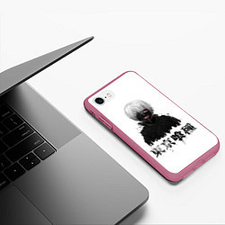 Чехол iPhone 7/8 матовый True ghoul Dead Inside, цвет: 3D-малиновый — фото 2