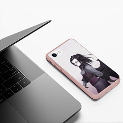 Чехол iPhone 7/8 матовый Рил Мэйер, цвет: 3D-светло-розовый — фото 2