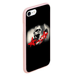 Чехол iPhone 7/8 матовый АЛИСА К Кинчев, цвет: 3D-светло-розовый — фото 2