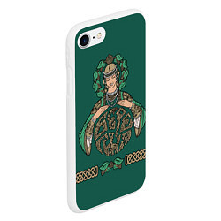 Чехол iPhone 7/8 матовый Древнеславянская богиня Берегиня, цвет: 3D-белый — фото 2