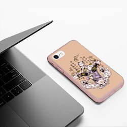 Чехол iPhone 7/8 матовый KILLER QUEEN Йошикаге Кира JOJO PART 4, цвет: 3D-светло-розовый — фото 2