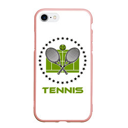 Чехол iPhone 7/8 матовый TENNIS Теннис, цвет: 3D-светло-розовый