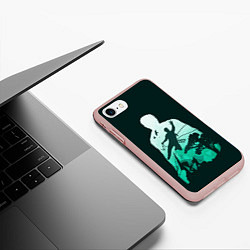 Чехол iPhone 7/8 матовый Uncharted Силуэт, цвет: 3D-светло-розовый — фото 2