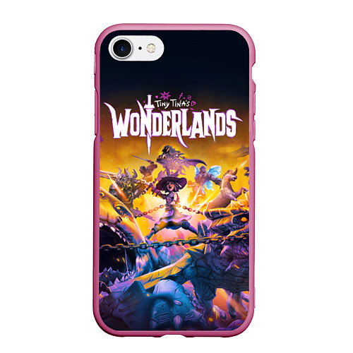 Чехол iPhone 7/8 матовый Tiny Tinas Wonderlands Крошка Тина / 3D-Малиновый – фото 1