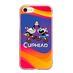 Чехол iPhone 7/8 матовый Веселые чашечки - Cuphead