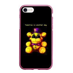 Чехол iPhone 7/8 матовый Five Nights at Freddys - мишка, цвет: 3D-малиновый