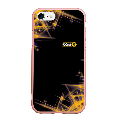Чехол iPhone 7/8 матовый FALLOUT 76 фолаут / 3D-Светло-розовый – фото 1