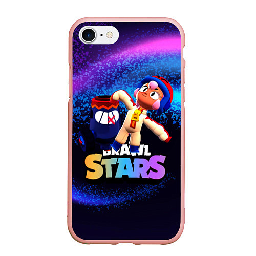 Чехол iPhone 7/8 матовый Brawlstars Бонни Bonny / 3D-Светло-розовый – фото 1