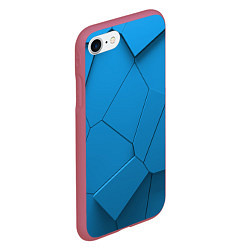 Чехол iPhone 7/8 матовый 3д геометрия, цвет: 3D-малиновый — фото 2
