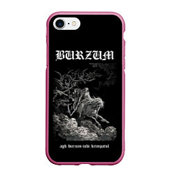 Чехол iPhone 7/8 матовый Burzum ishi krimpatul, цвет: 3D-малиновый