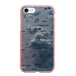 Чехол iPhone 7/8 матовый BTS Дискография, цвет: 3D-светло-розовый