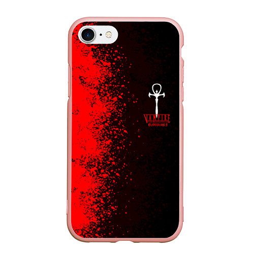 Чехол iPhone 7/8 матовый The Masquerade Bloodhunt / 3D-Светло-розовый – фото 1