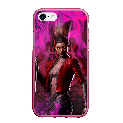 Чехол iPhone 7/8 матовый Vampire Punk Bloodhunt / 3D-Малиновый – фото 1