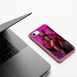 Чехол iPhone 7/8 матовый Vampire Punk Bloodhunt, цвет: 3D-малиновый — фото 2