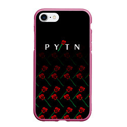 Чехол iPhone 7/8 матовый Payton Moormeie pattern rose, цвет: 3D-малиновый