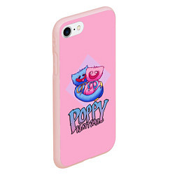 Чехол iPhone 7/8 матовый POPPY PLAYTIME - KISSY MISSY AND HAGGY WAGGY, цвет: 3D-светло-розовый — фото 2
