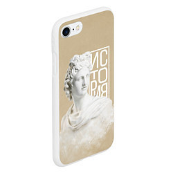 Чехол iPhone 7/8 матовый Античная история, цвет: 3D-белый — фото 2