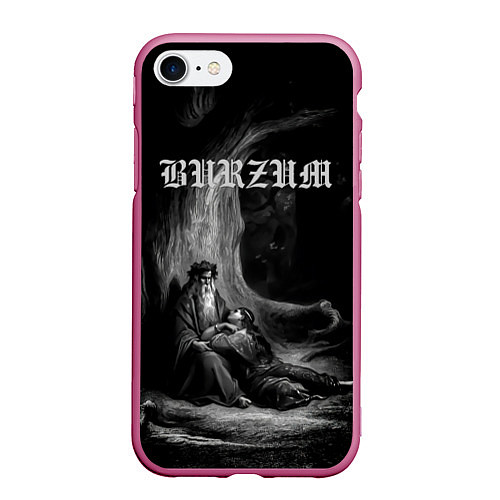 Чехол iPhone 7/8 матовый The Ways of Yore - Burzum / 3D-Малиновый – фото 1