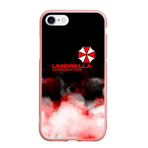 Чехол iPhone 7/8 матовый Umbrella Corporation туман / 3D-Светло-розовый – фото 1