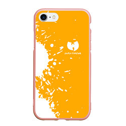 Чехол iPhone 7/8 матовый Wu-tang clan маленькое лого, цвет: 3D-светло-розовый