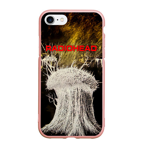 Чехол iPhone 7/8 матовый College EP - Radiohead / 3D-Светло-розовый – фото 1