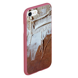 Чехол iPhone 7/8 матовый Рванина Авангард Rags Vanguard, цвет: 3D-малиновый — фото 2