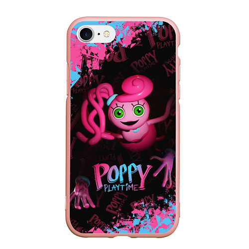 Чехол iPhone 7/8 матовый Mommy Poppy Playtime / 3D-Светло-розовый – фото 1