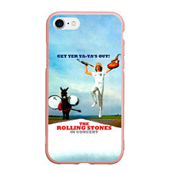 Чехол iPhone 7/8 матовый Get Yer Ya-Yas Out! - The Rolling Stones, цвет: 3D-светло-розовый