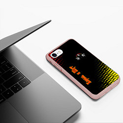 Чехол iPhone 7/8 матовый Король и шут Абстракция Трещины, цвет: 3D-светло-розовый — фото 2