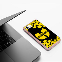 Чехол iPhone 7/8 матовый Wu bats, цвет: 3D-светло-розовый — фото 2