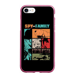 Чехол iPhone 7/8 матовый SPY X FAMILY СЕМЬЯ ШПИОНА ВСЕ