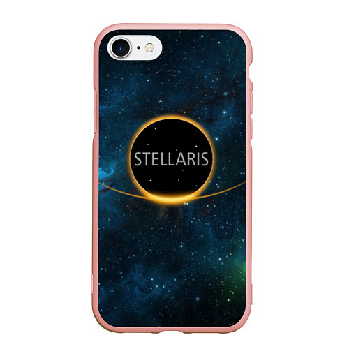 Чехол iPhone 7/8 матовый Stellaris- For us all / 3D-Светло-розовый – фото 1