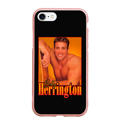 Чехол iPhone 7/8 матовый Billy Herrington Aniki Билли / 3D-Светло-розовый – фото 1