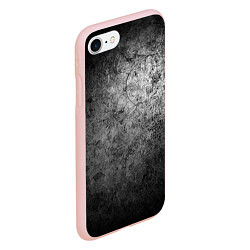 Чехол iPhone 7/8 матовый Потертая текстура, цвет: 3D-светло-розовый — фото 2