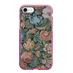 Чехол iPhone 7/8 матовый Floral pattern Цветочный паттерн