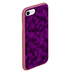 Чехол iPhone 7/8 матовый Черно-пурпурная облачность, цвет: 3D-малиновый — фото 2